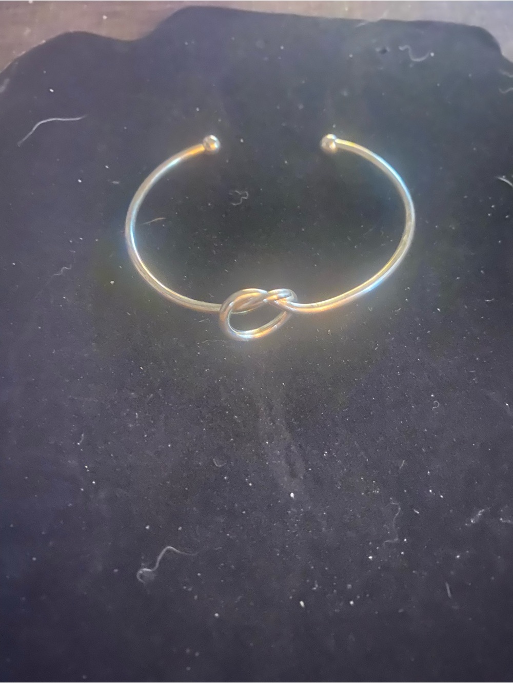 Delicate silver Knot Open Cuff Bracelet - Women Jewelry